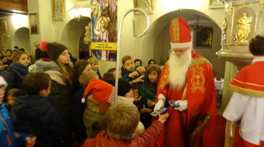 06.12.2017 Święty Mikołaj w naszym kościele